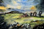 Loughcrew  cairns watercolour
