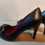 Chantal women's Italian leather high heel leaf bow stud shoes Fondo 832 size 4.5 UK & 6.5 UK Image 6