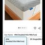 Fabulous New 7cm Memory Foam Mattress Topper Double(135x190x7cm) Silver Grey Image 3