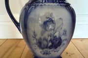 Staffordshire England Flow Blue Pitcher