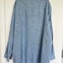 NEW F&F Mens 3XL Blue 100% Cotton Grandad Collar Shirt Image 10