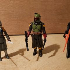Star Wars 3 Mandalorian Figures  From The New Retro Collection As New Out Of Pack