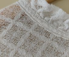Sezane Gabbie lace blouse in ivory