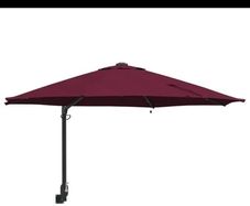 Wall Mounted Solar Powered Green Parasol