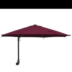 Wall Mounted Solar Powered Green Parasol