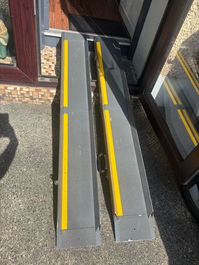 Portable wheelchair ramp
