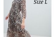 Leopard print dress size L