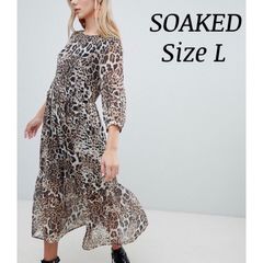 Leopard print dress size L