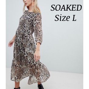 Leopard print dress size L