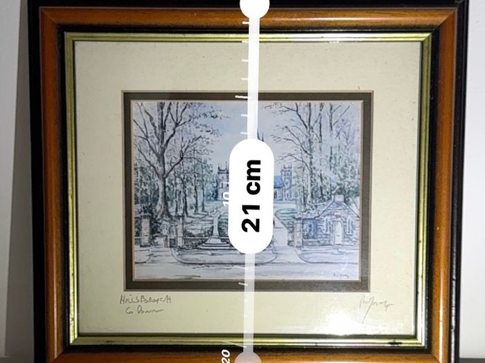 Pair of R.W. Young signed prints - Hillsborough & Muckish