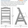 Grey Hauck wooden high chair Image 6