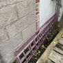 3 x solid garden chairs plus trellis Image 2