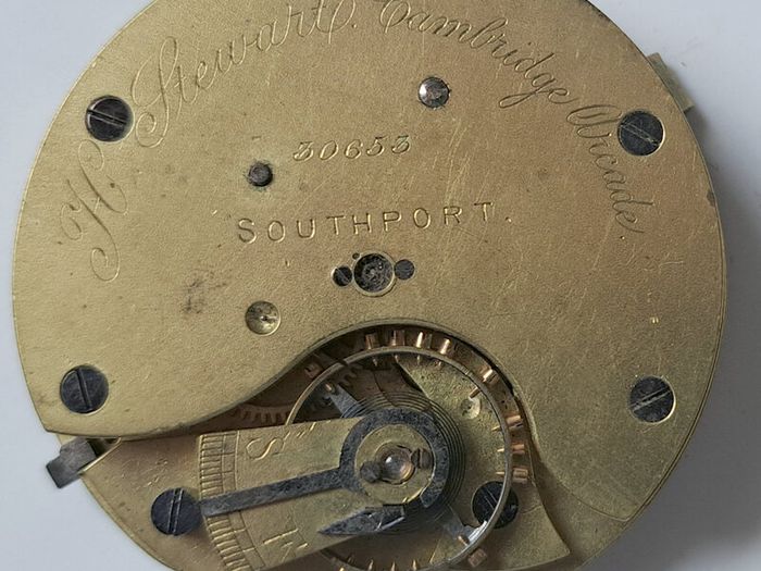 English Chronograph Movement - Stewart, Southport