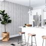 Grey Washed Wood Wallpaper - Panel Effect - Natural Weathered - Photographic Style - Realistic Image 4
