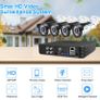 4CH 2MP 1080P CCTV Home Office Business System AHD Camera Kit 5 in 1 Video Recorder Surveillance System Outdoor Security Camera Kit Email Alarm Image 2