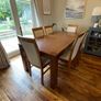 Solid wood Dining room table & 6 matching chairs Image 4