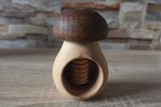 NEW Handmade Wooden Mushroom Nutcracker