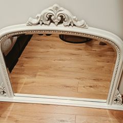 Decorative Arched Overmantle Mirror