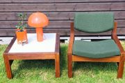 Mid Century Vintage Crannac Bunbeg Chair &amp; Coffee Table