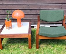 Mid Century Vintage Crannac Bunbeg Chair & Coffee Table