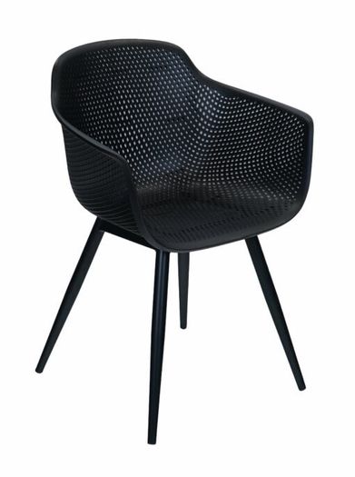 Orte Urban Terrace Chair Black Polypropylene Armchair