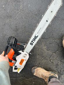 stihl petrol chainsaw