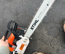 stihl petrol chainsaw