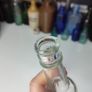 220 - Set of 2 Vintage Clear Glass Decorative Collectible Bottles Image 4