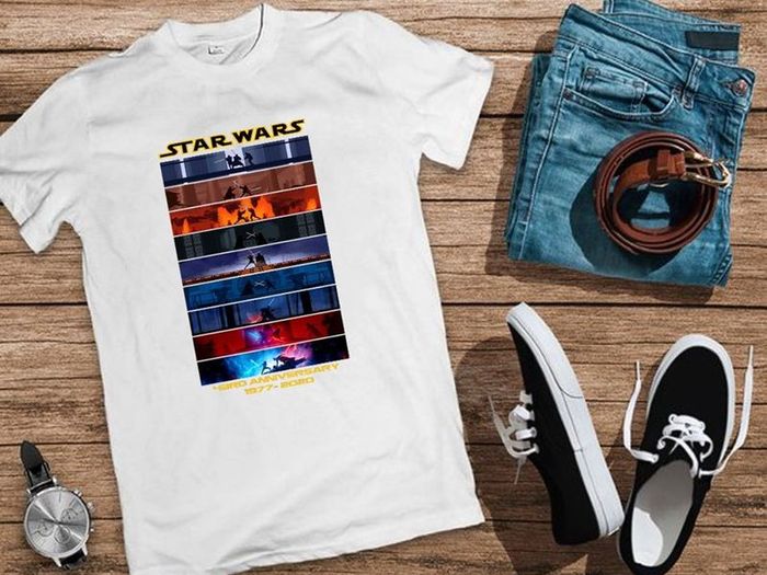 Star Wars 43 Rd Anniversary 43 Years Of 1977-2020 T Shirt Funny