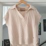 Mos Mosh Wool Cotton Knitted Vest Size Small Image 3