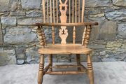 Victorian Elm and Ash Windsor Armchair.