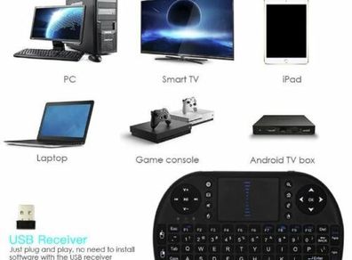 i8 Wireless Keyboard 2.4ghz Air Mouse with Touch pad Remote Control Android TV