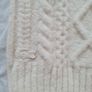 Lacoste alpaca wool Knitted long jumper Size 10 eu 38 cream in new condition Image 10