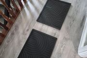 2 x Carved Wooden Canvases