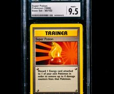 Super Potion 90/102 CGC 9.5 Mint+ Uncommon WOTC Base Set 1999 Pokemon Card Vintage Graded Trainer