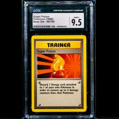 Super Potion 90/102 CGC 9.5 Mint+ Uncommon WOTC Base Set 1999 Pokemon Card Vintage Graded Trainer