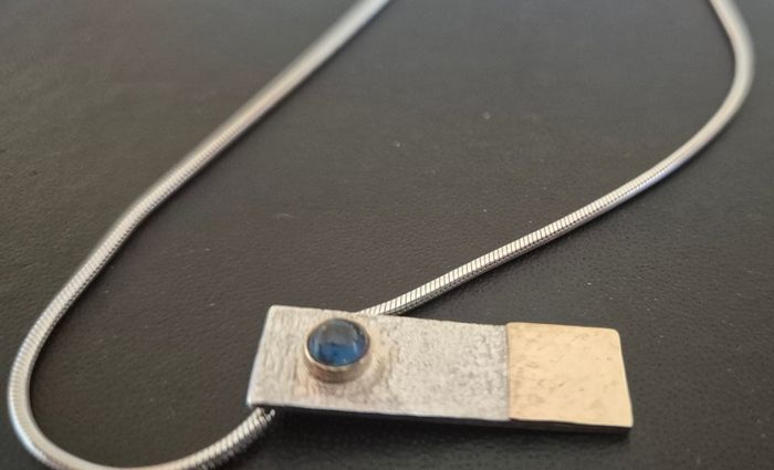 Sterling Silver & Gold Pendant