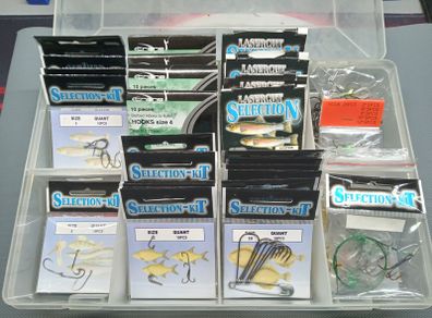 Assortment of fishing hooks