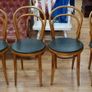 Set of 4 Vintage Bentwood Bistro Chairs (Czechoslovakia) Image 2