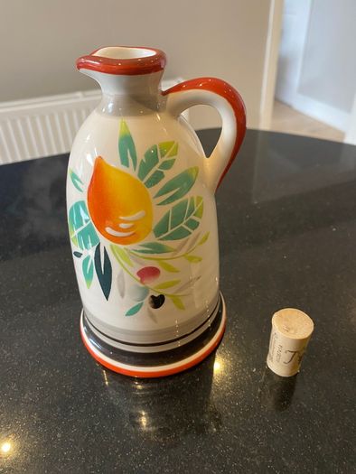 Oil/ Vinegar bottle  7 inches tall  M&S Seville