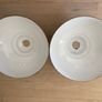 Pair of black metal ceiling lampshades Image 4