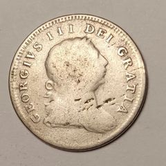 George III Irish Ten Pence Silver Bank Token 1805