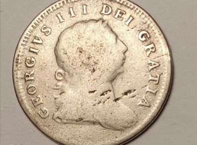 George III Irish Ten Pence Silver Bank Token 1805