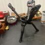 Vintage Anglo-Indian Carved Elephant Table Base Image 2