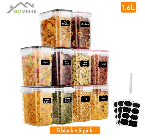 10 Pieces Food Container Kitchen Storage