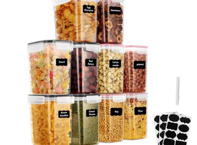 10 Pieces Food Container Kitchen Storage