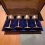 Set of 4 large silver-plated goblets Image 8