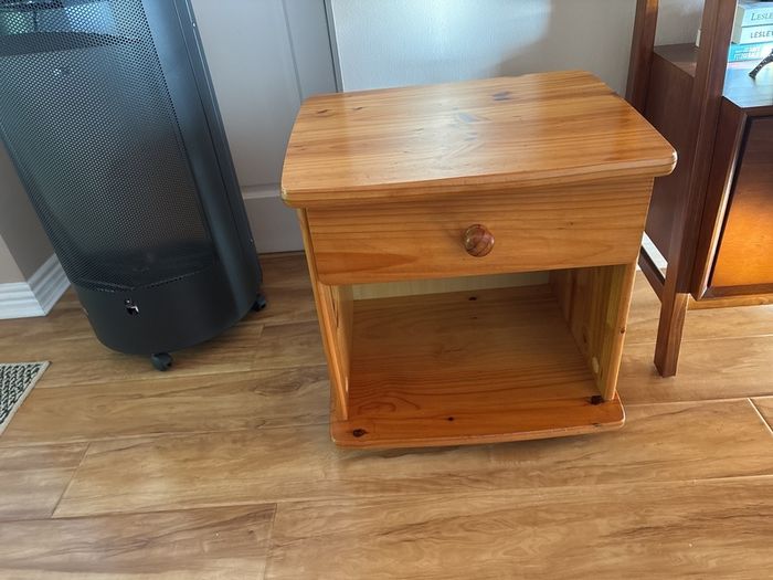 Solid pine bedside locker