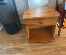 Solid pine bedside locker