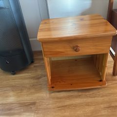 Solid pine bedside locker